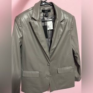 Forever 21 Leather Blazer
